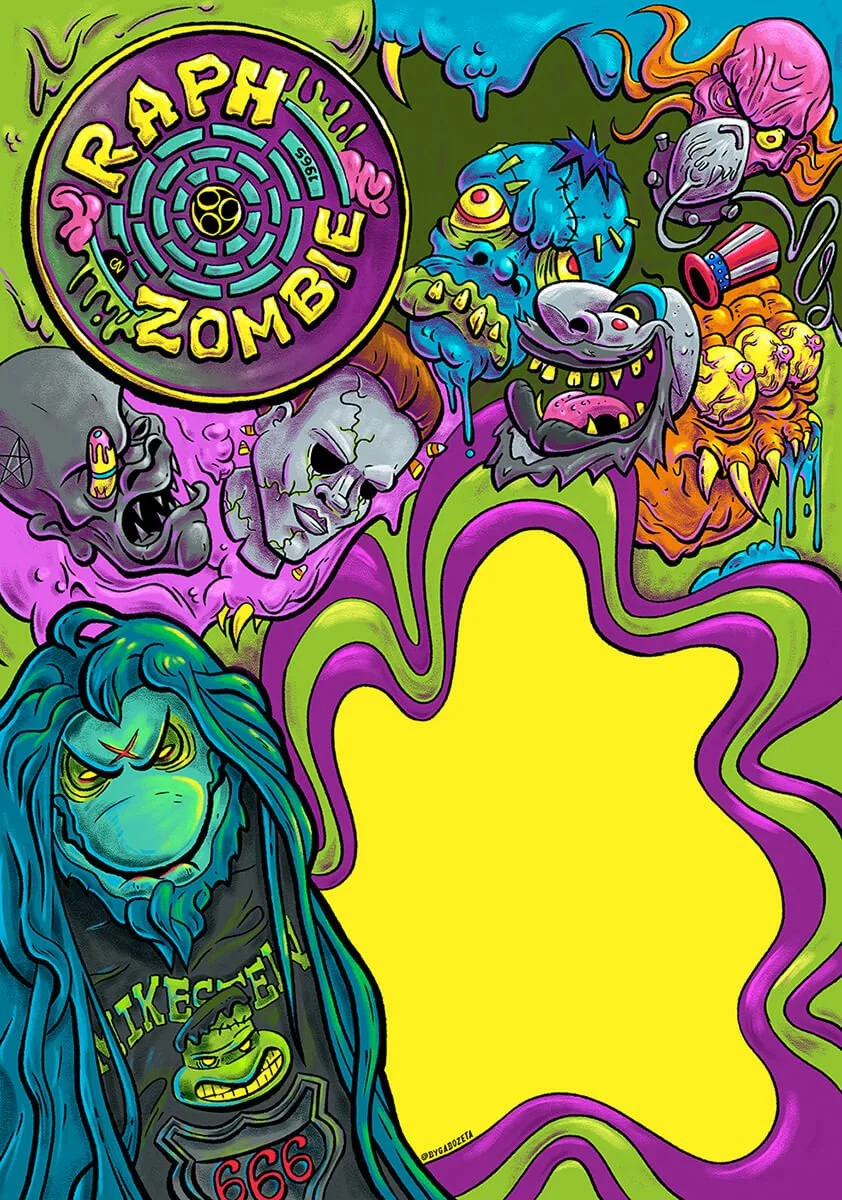 Illustration card art toy packaging RZ — GaboZeta freelance